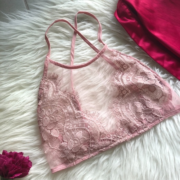 Be Mine NYC Other - Blush Lace Halter Bralette